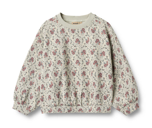 WHEAT SAGE GREEN FLORAL SWEATSHIRT