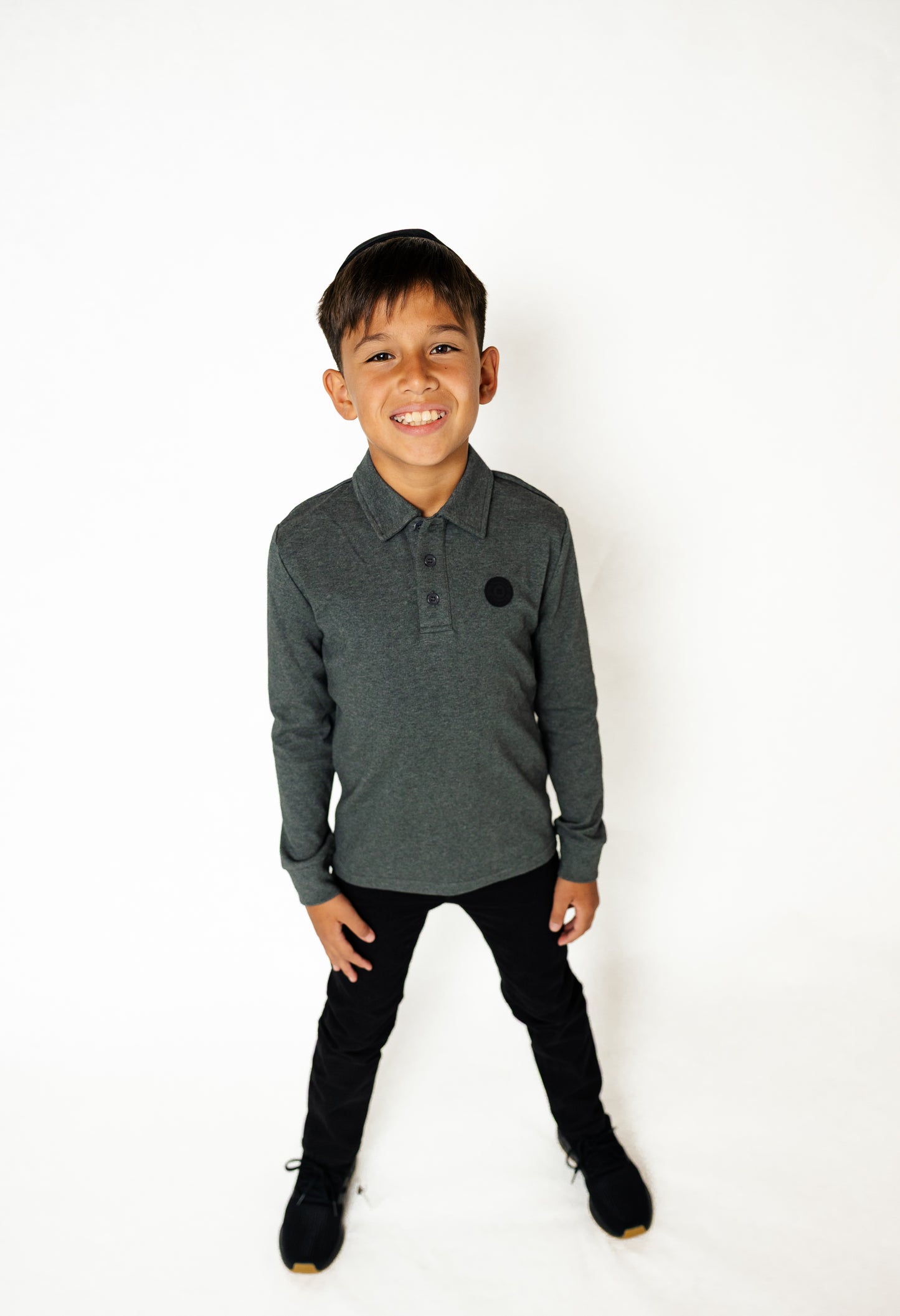 3 BUTTONS GREY CLASSIC POLO