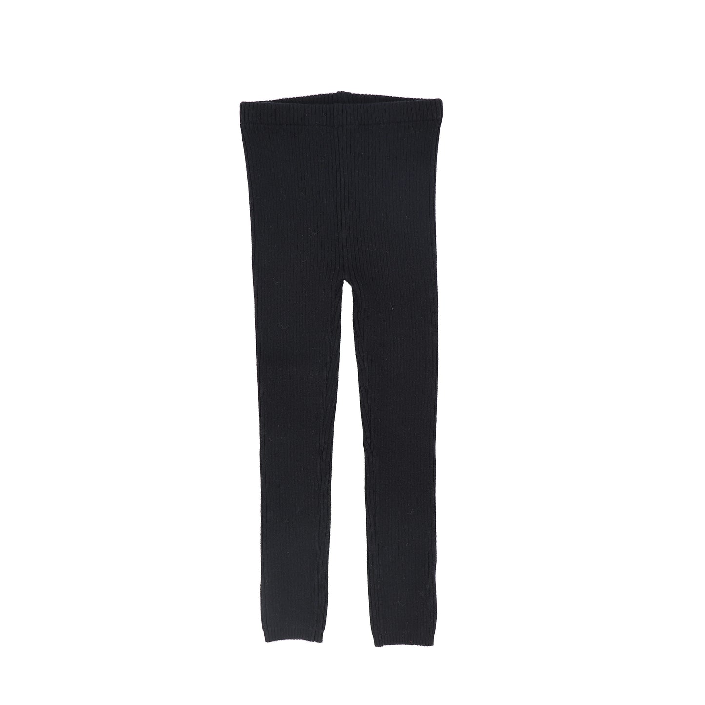 LIL LEGS BLACK KNIT LEGGINGS