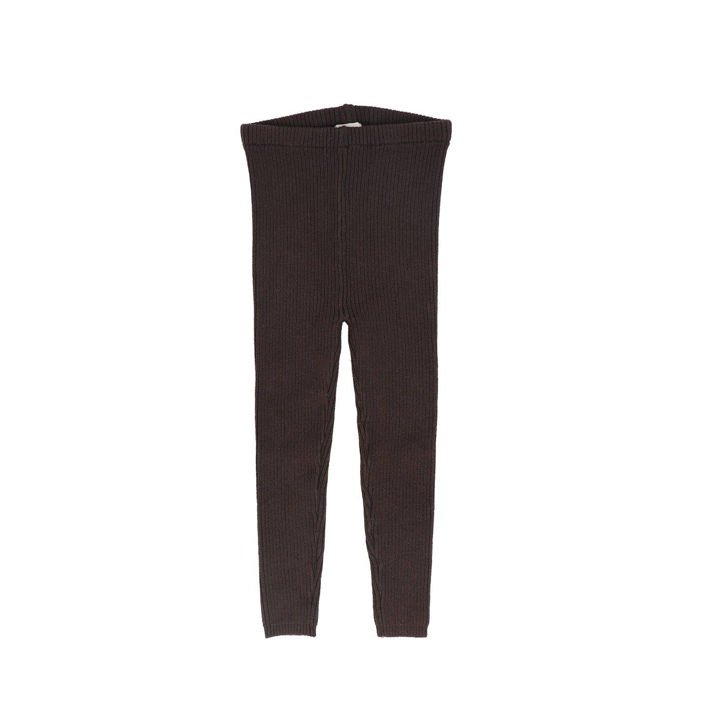 LIL LEGS CHOCOLATE BROWN KNIT LEGGINGS