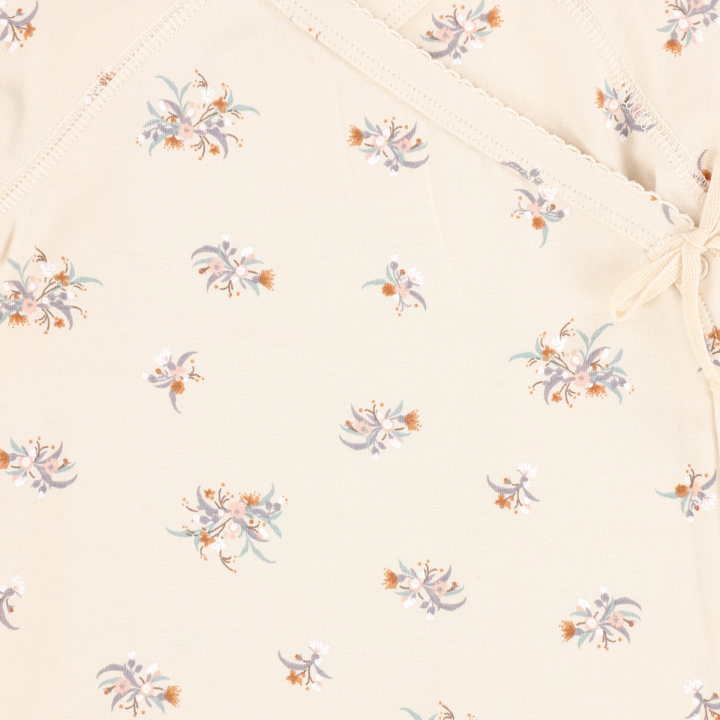 MARMAR COPENHAGEN FLORAL PRINT WRAP SIDE SNAP FOOTIE
