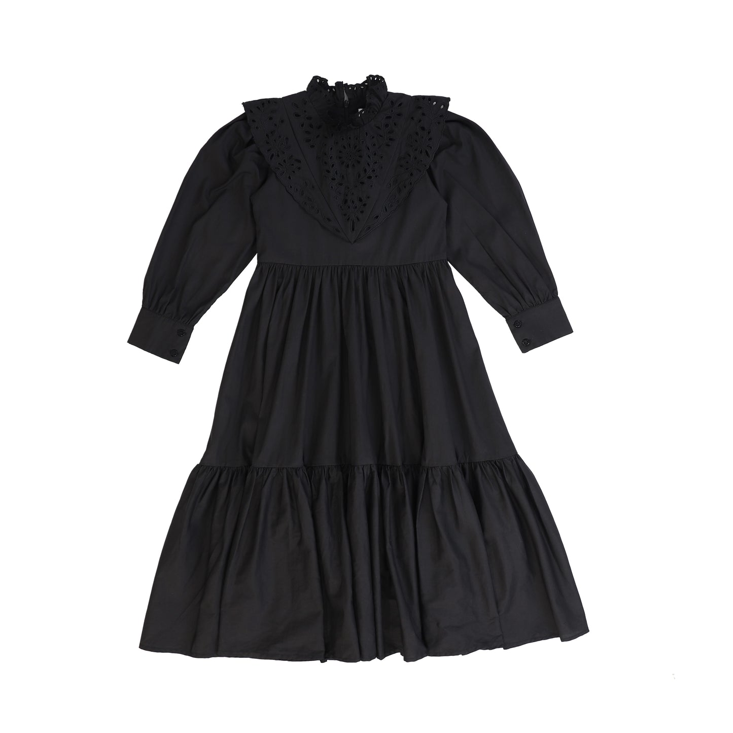 PETITE AMALIE BLACK CUT OUT TIE DRESS