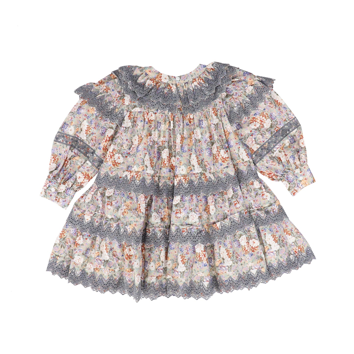PETITE AMALIE BLUE PRINT POPLIN DRESS