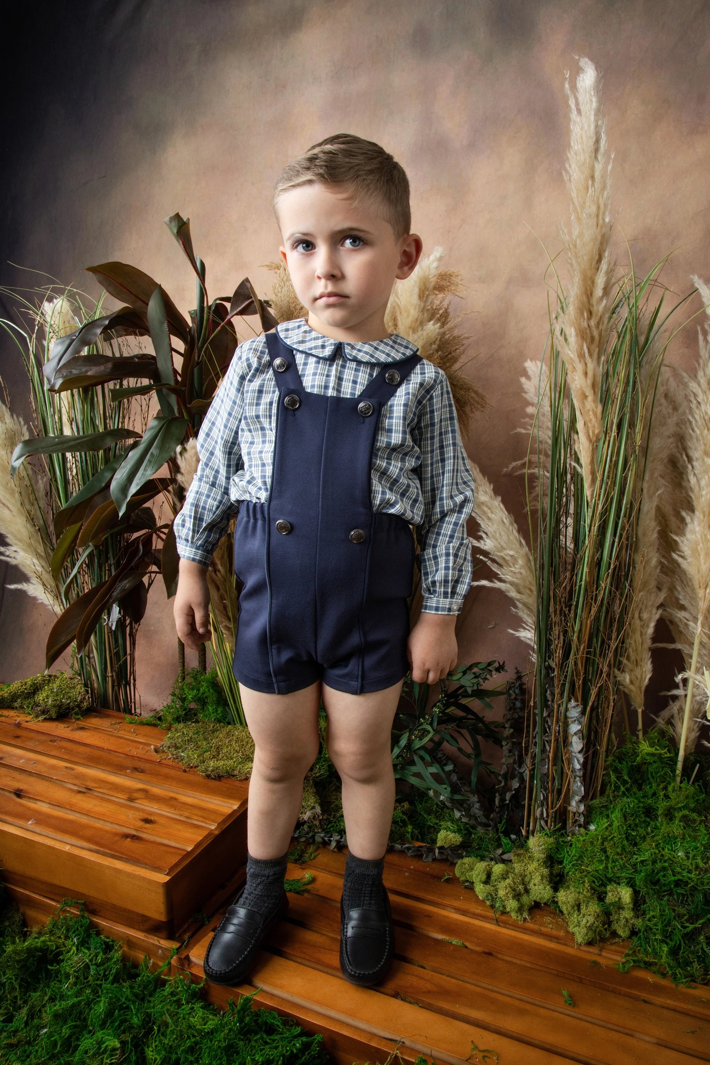 BELATI NAVY JERSEY ROMPER