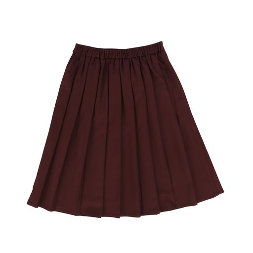 TUSTELLO BURGUNDY PLEATED SKIRT