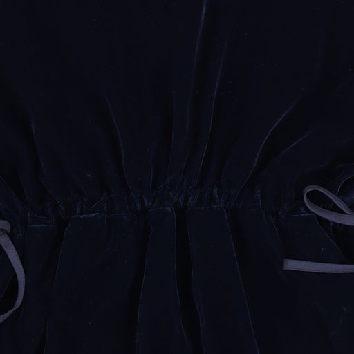 JESSIE AND JAMES NAVY VELVET TIERED DRESS