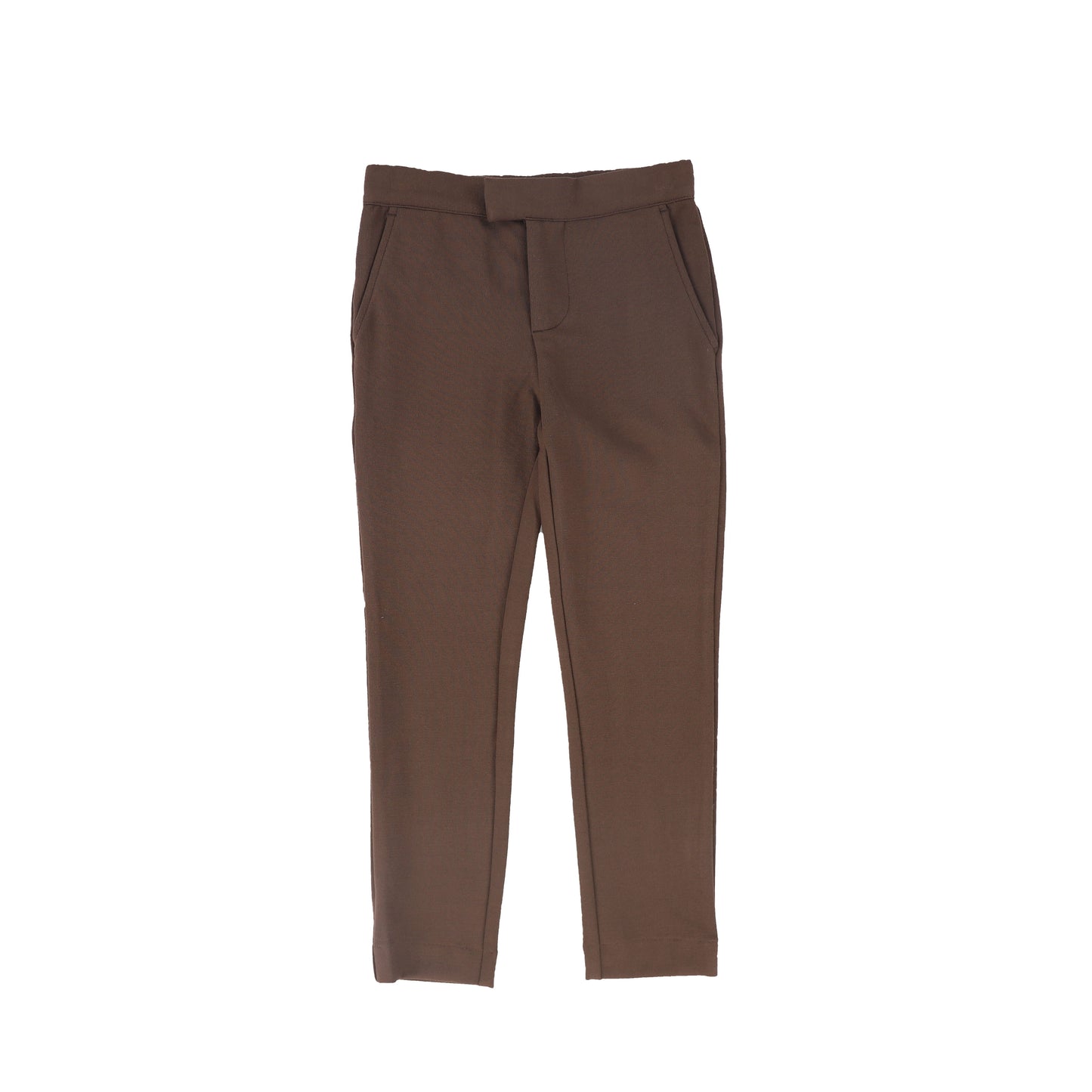HARPER JAMES BROWN STRETCH SLIM PANTS