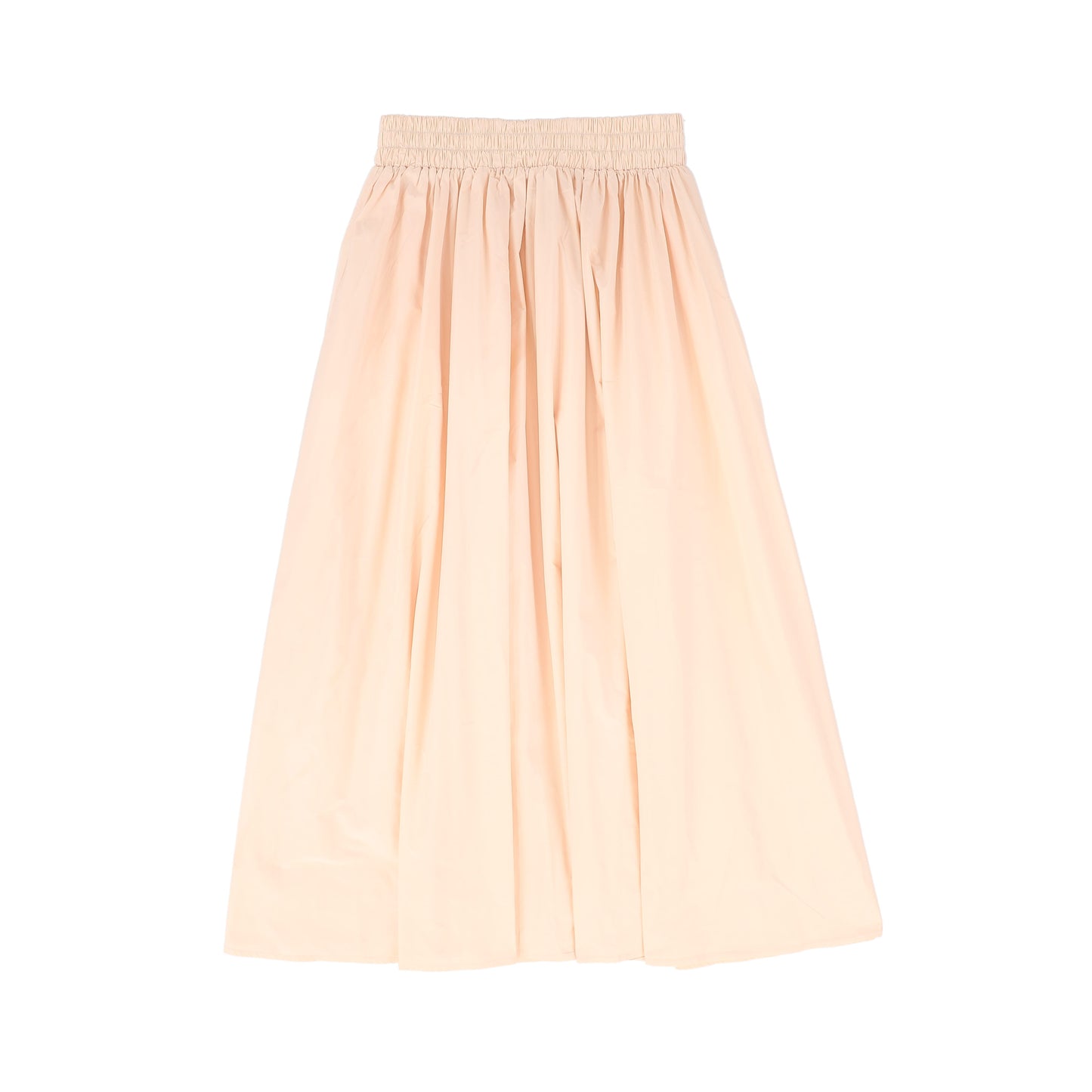 LITTLE PARNI PALE PINK TAFFETA MIDI SKIRT