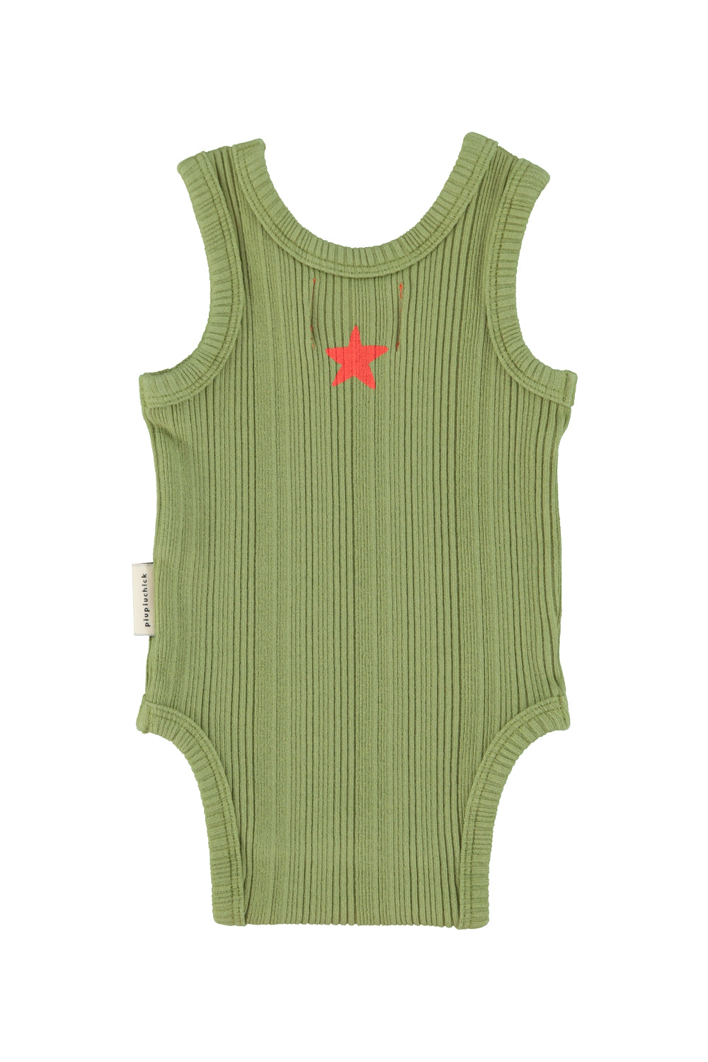 PIUPIUCHICK OLIVE GREEN ICE CREAM ONESIE