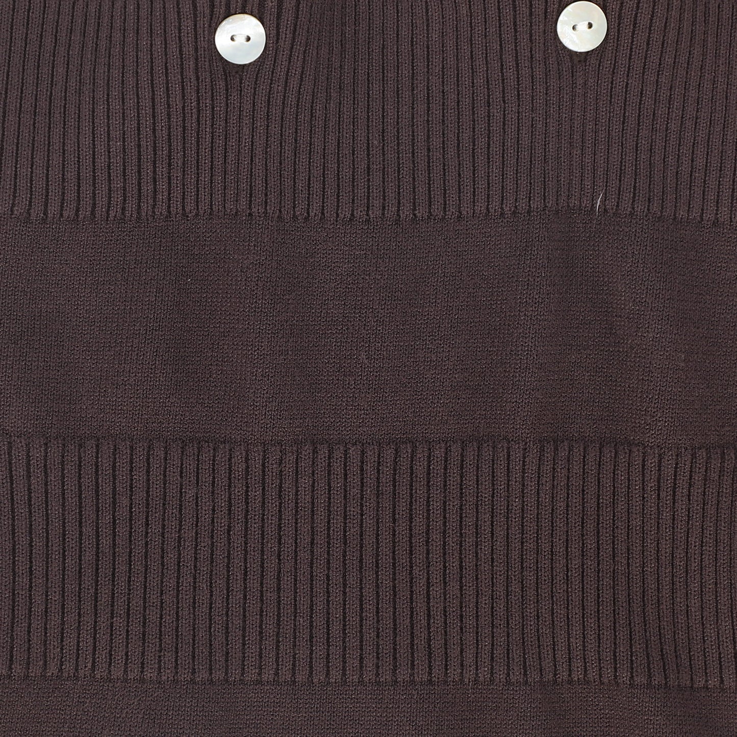 LE BOURDON BROWN KNIT SUSPENDER OVERALLS