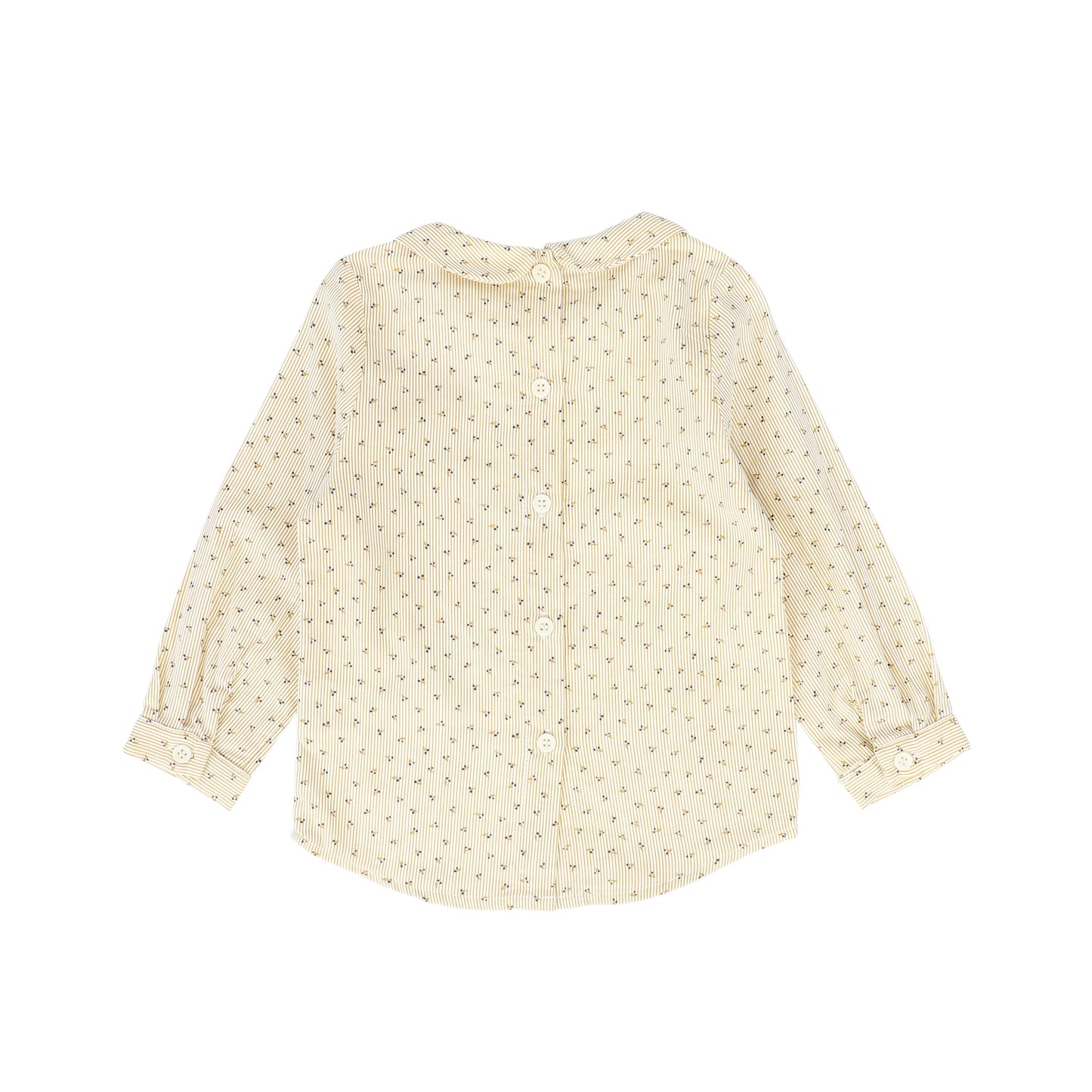LE BOURDON PALE YELLOW CHERRY BUTTON SHIRT