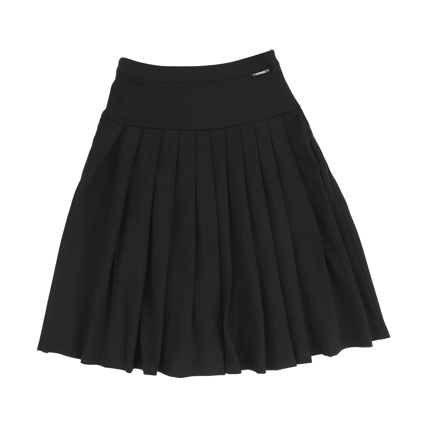 TWINSET BLACK DROP WAIST PLEAT SKIRT