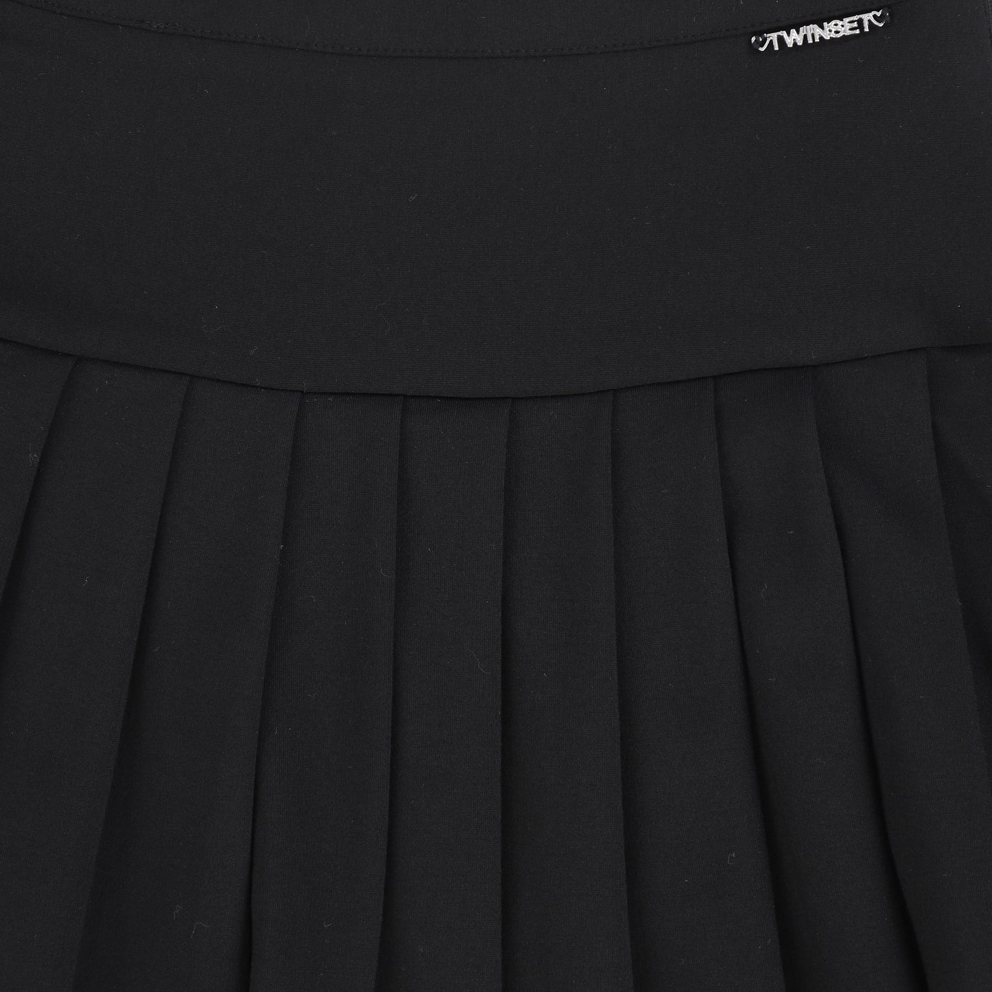 TWINSET BLACK DROP WAIST PLEAT SKIRT