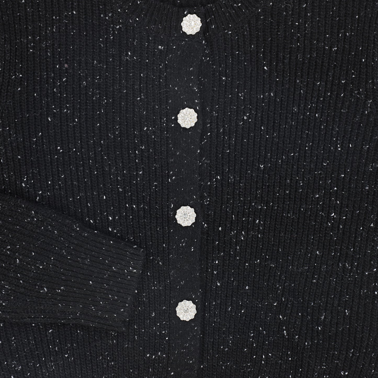 VALENTINA BLACK DIAMOND CHUNKY KNIT CARDIGAN