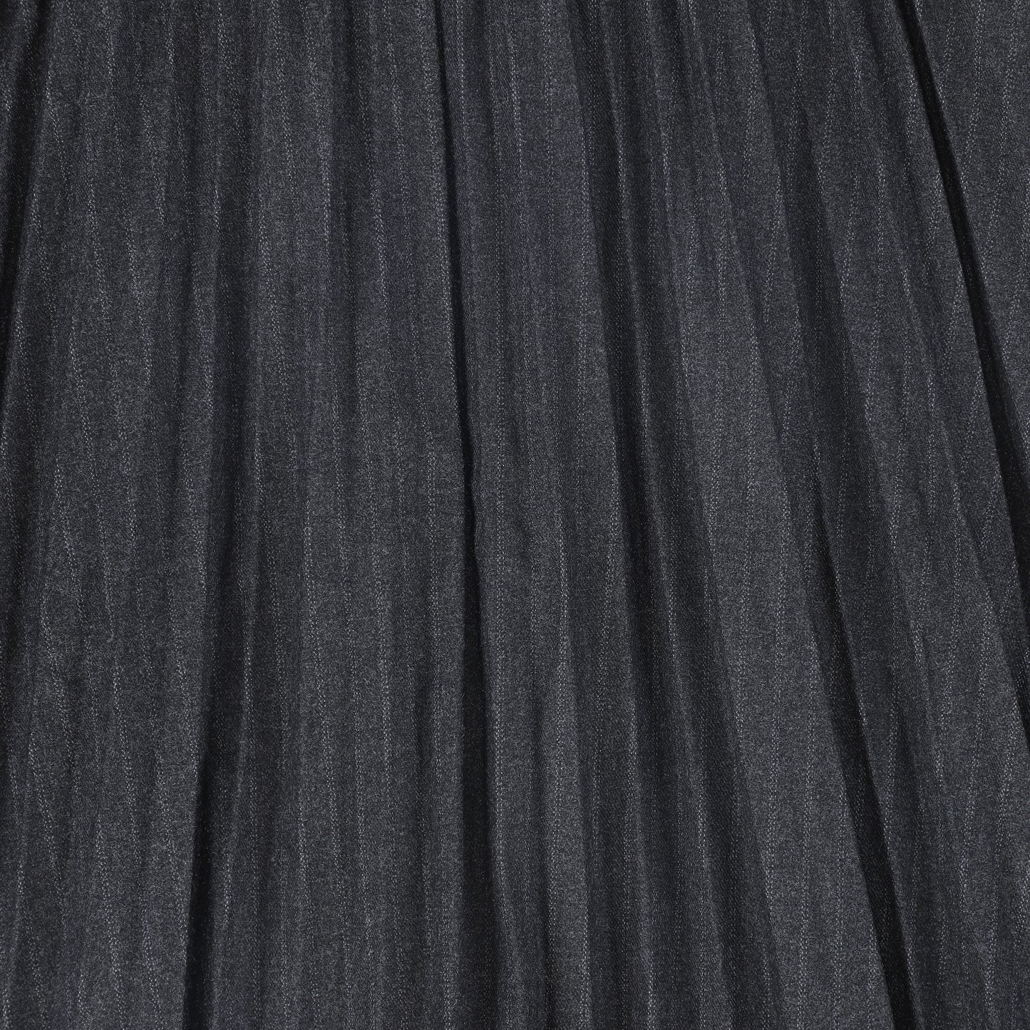 VALENTINA GREY PINSTRIPE WOOL A-LINE SKIRT