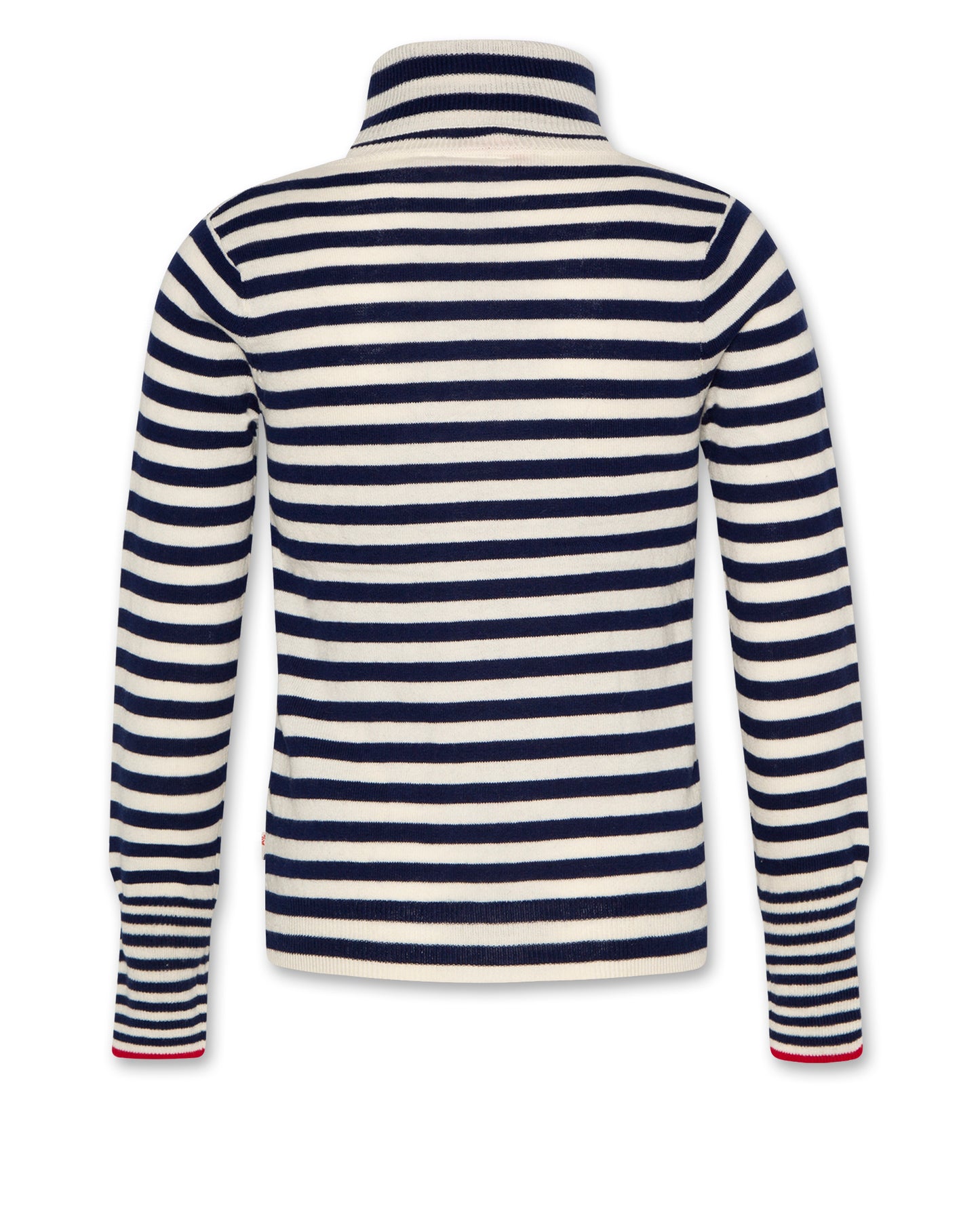 A076 NAVY STRIPED TURTLENECK