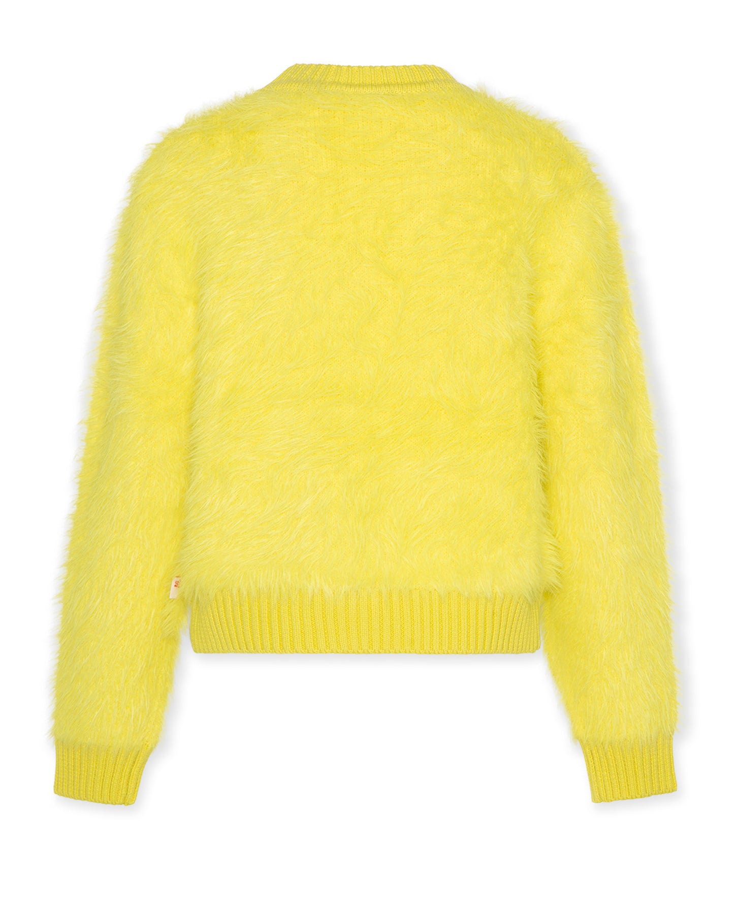 A076 YELLOW FUZZY SWEATER