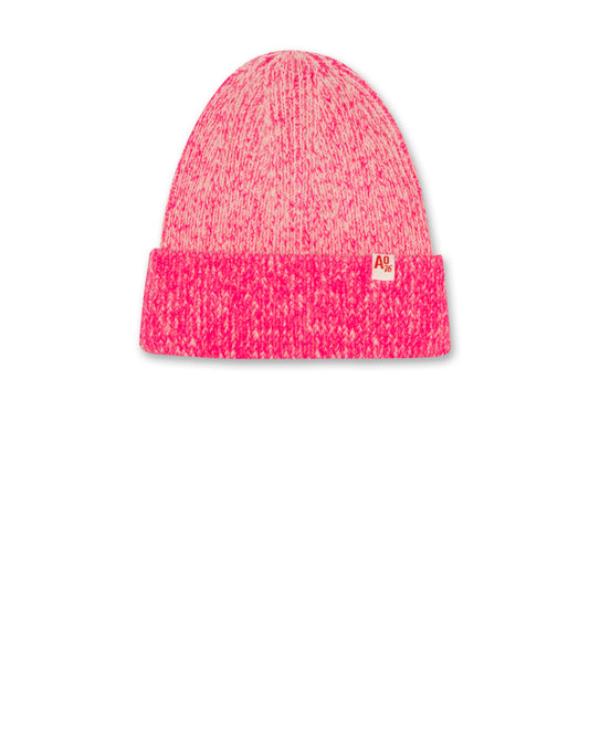 A076 HOT PINK KNIT BEANIE