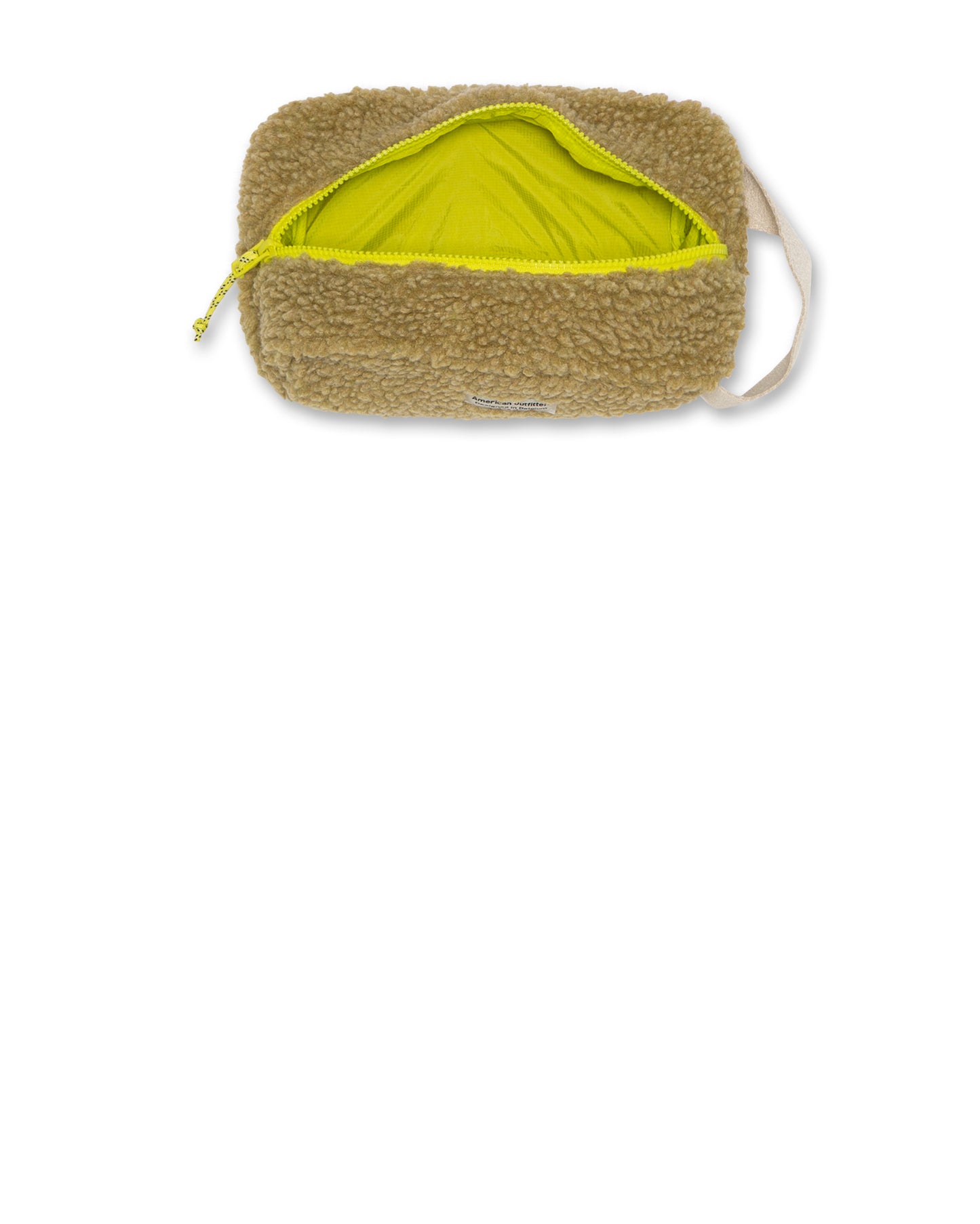 A076 FOREST GREEN FUR BAG