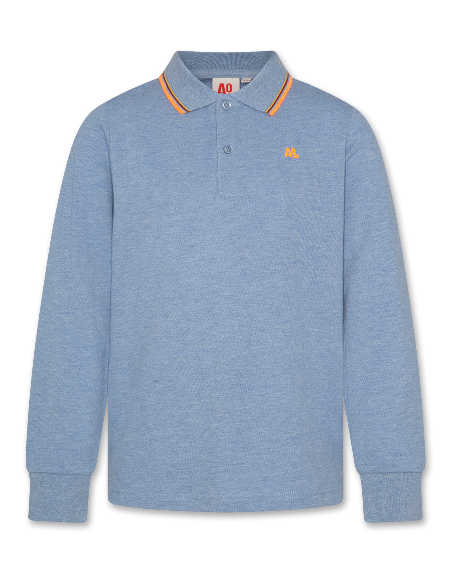 A076 HEATHER BLUE POLO SHIRT
