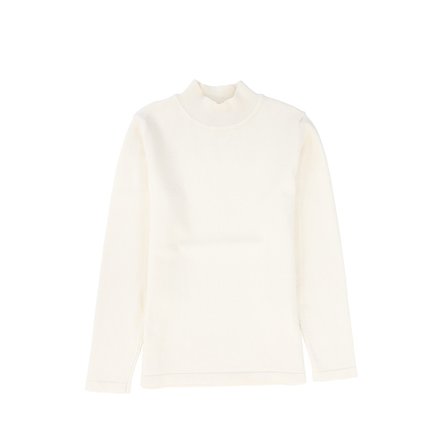 LE BOURDON IVORY FITTED TURTLENECK