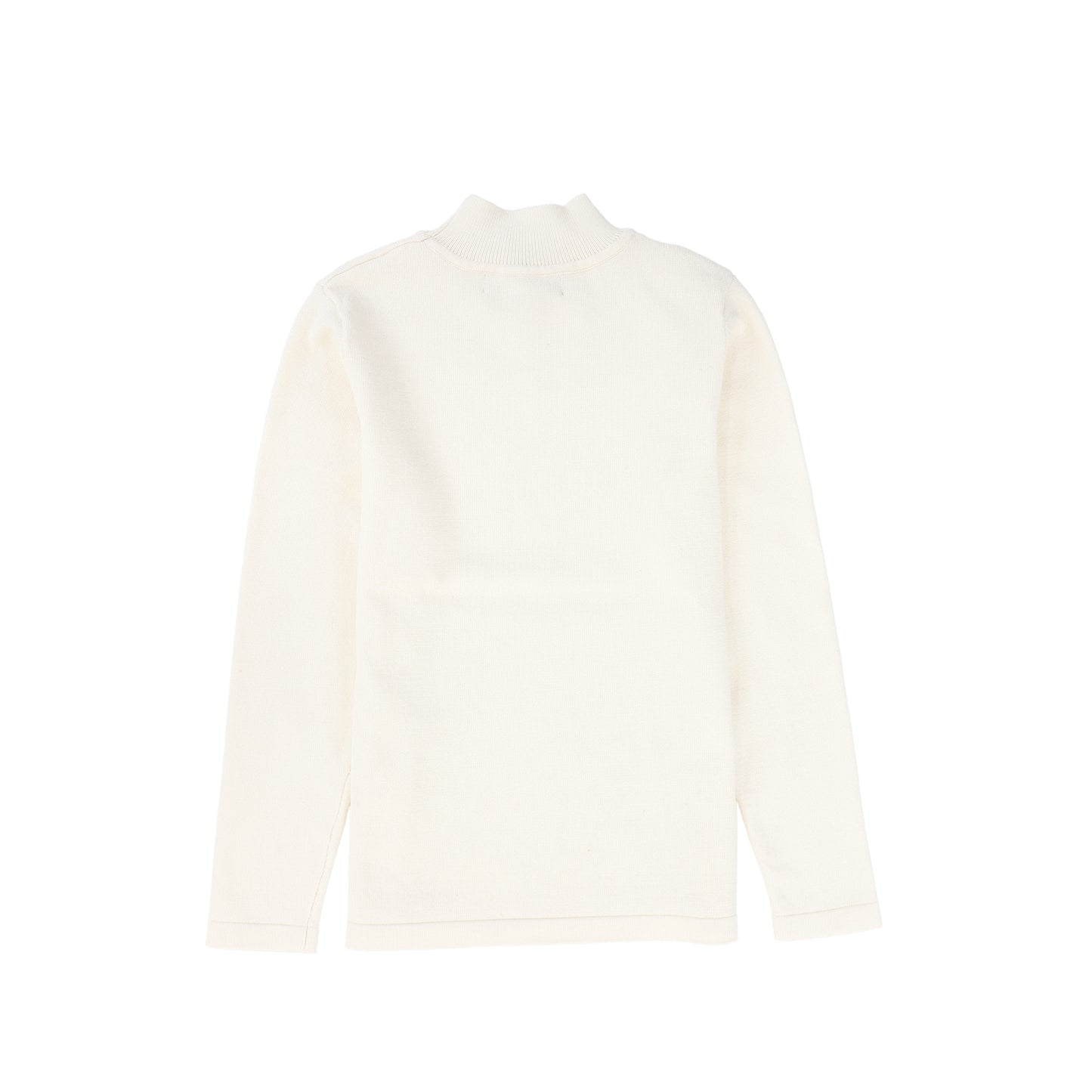 LE BOURDON IVORY FITTED TURTLENECK