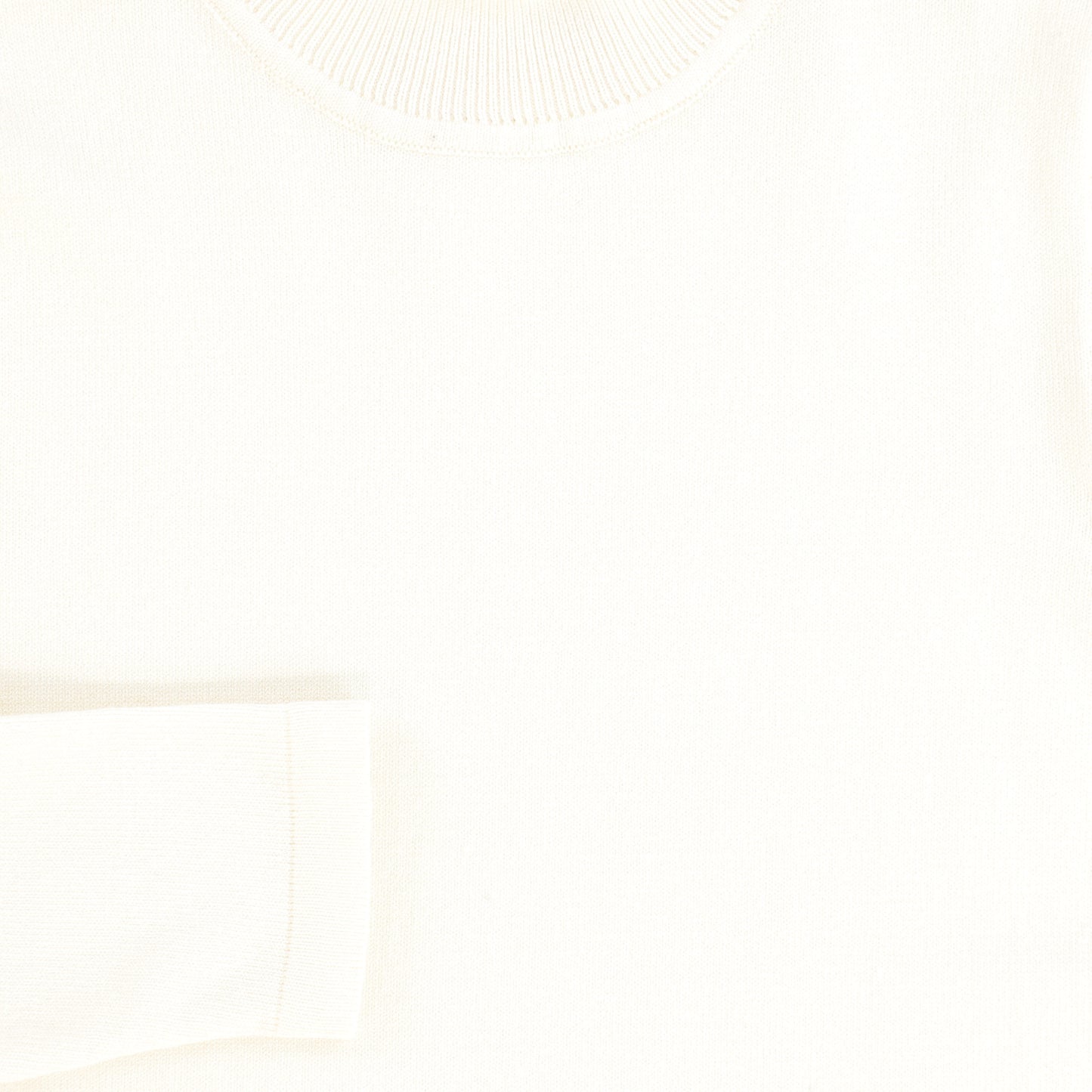 LE BOURDON IVORY FITTED TURTLENECK