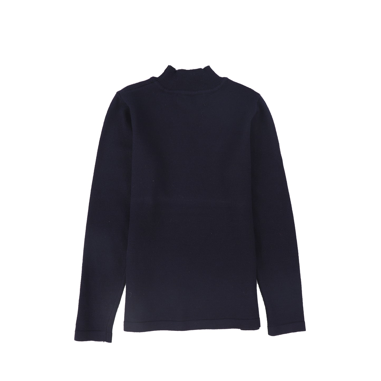 LE BOURDON NAVY FITTED TURTLENECK