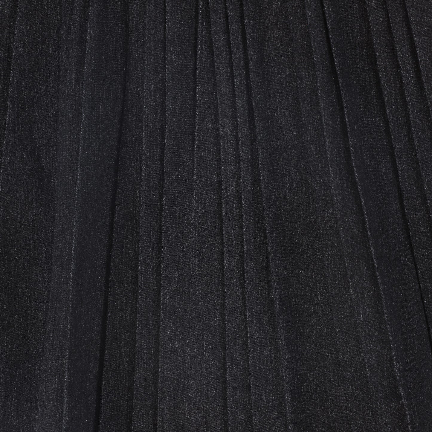 VALENTINA BLACK DENIM PLEATED SKIRT