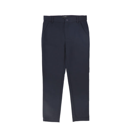 BAMBOO NAVY FITTED PANTS