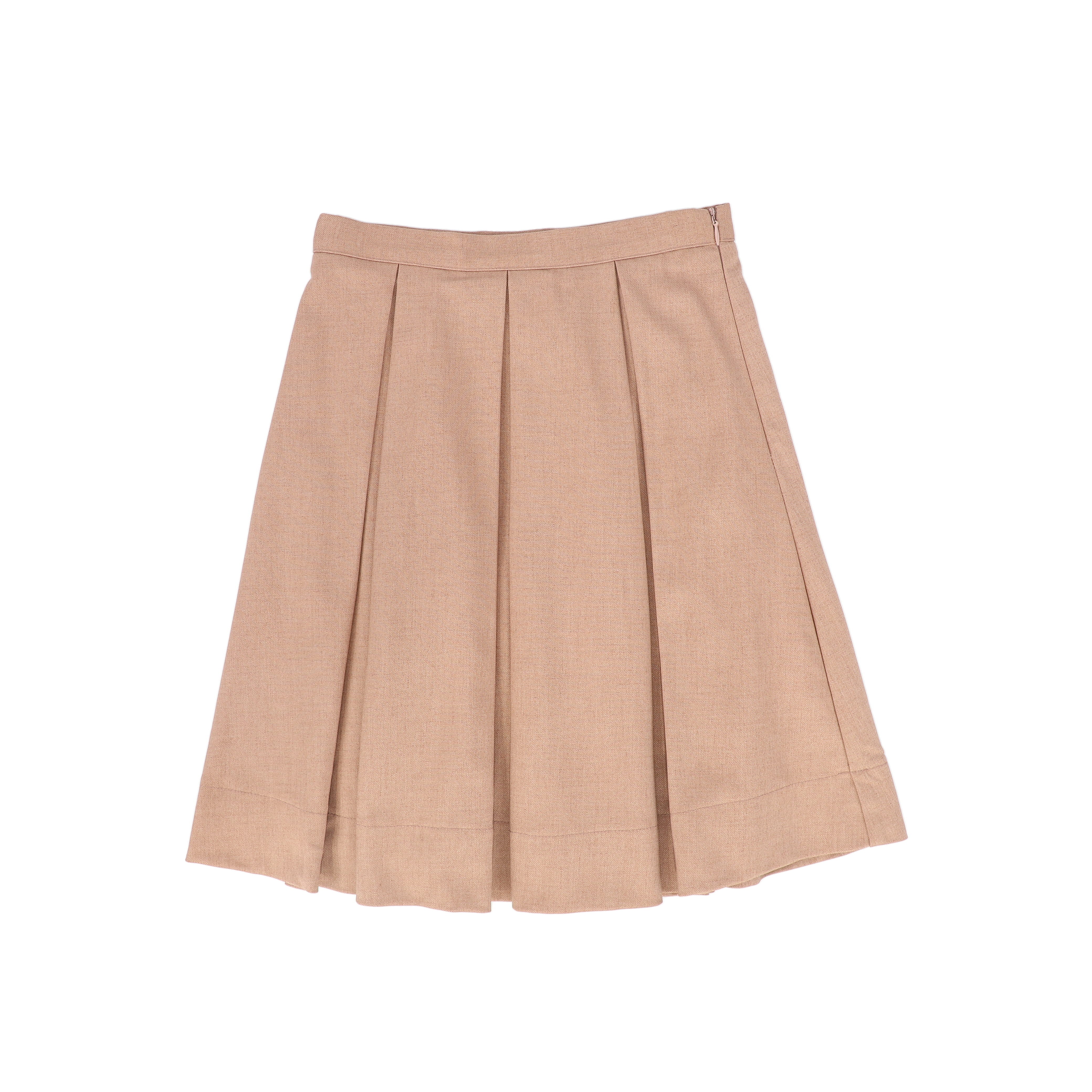 BAMBOO PINK WOOL PLEAT SKIRT [FINAL SALE] – Luibelle