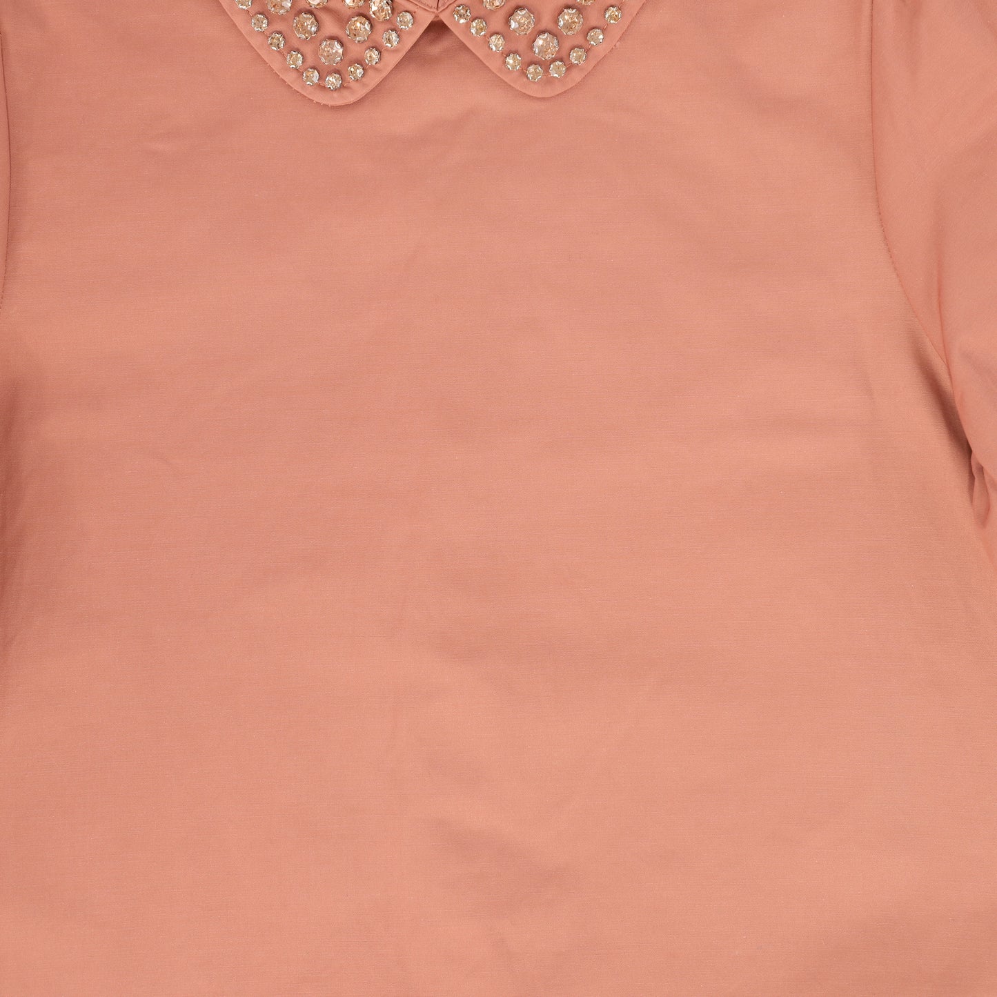 FRANCESCA GUILIANO MAUVE EMBELLISHED COLLAR BLOUSE