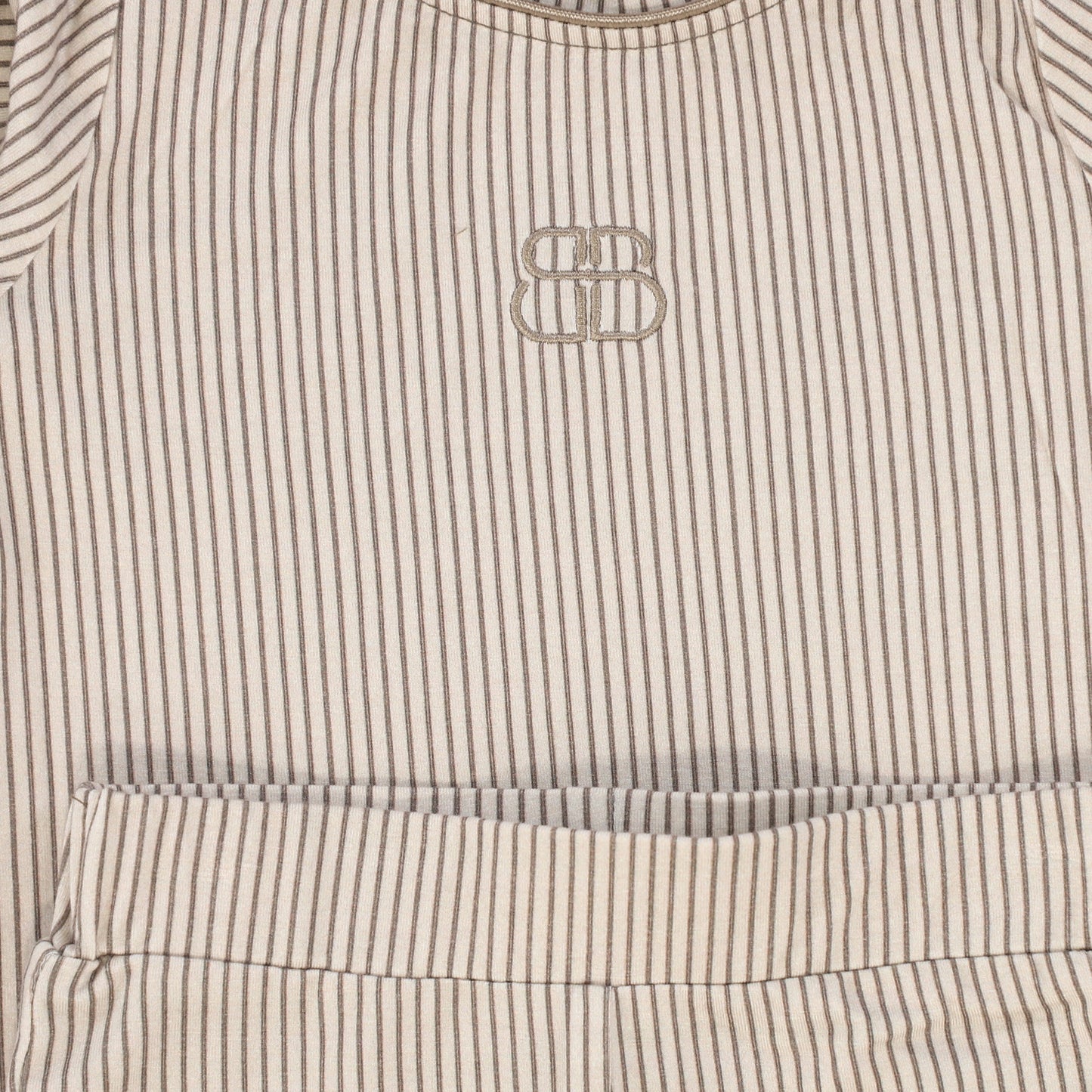 BAMBOO GRAY/WHITE STRIPED PAJAMAS