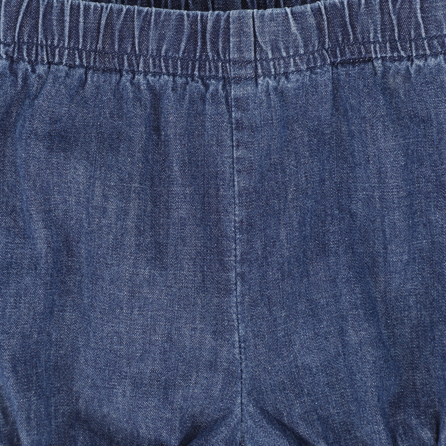 BAMBOO BLUE DENIM SUSPENDER SHORTS