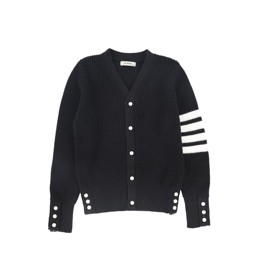 VALENTINA BLACK STRIPE SLEEVE CARDIGAN
