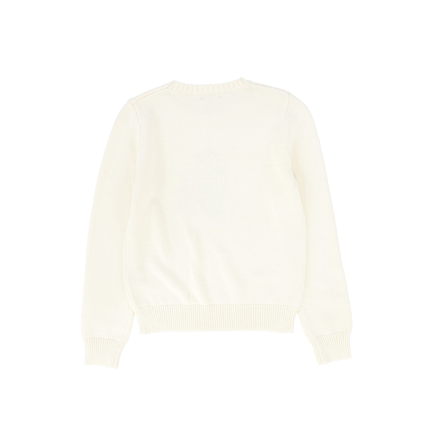 BAMBOO IVORY KNIT CREST SWEATER