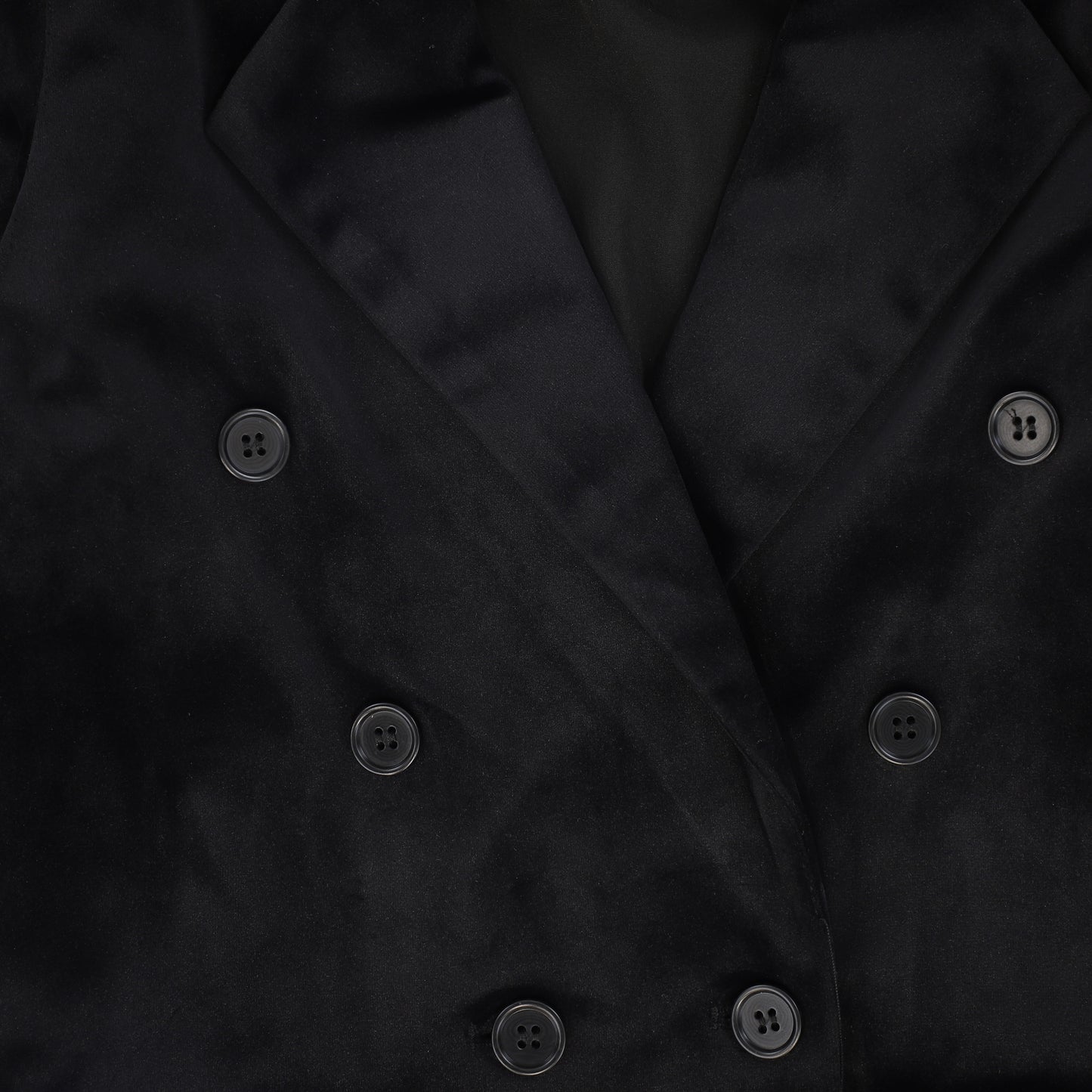FRANCESCA GUILIANO BLACK VELVET BUTTONED BLAZER