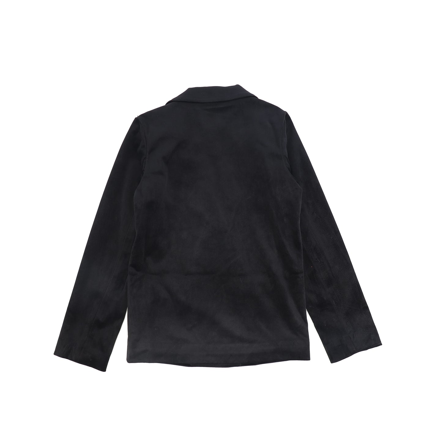FRANCESCA GUILIANO BLACK VELVET BUTTONED BLAZER