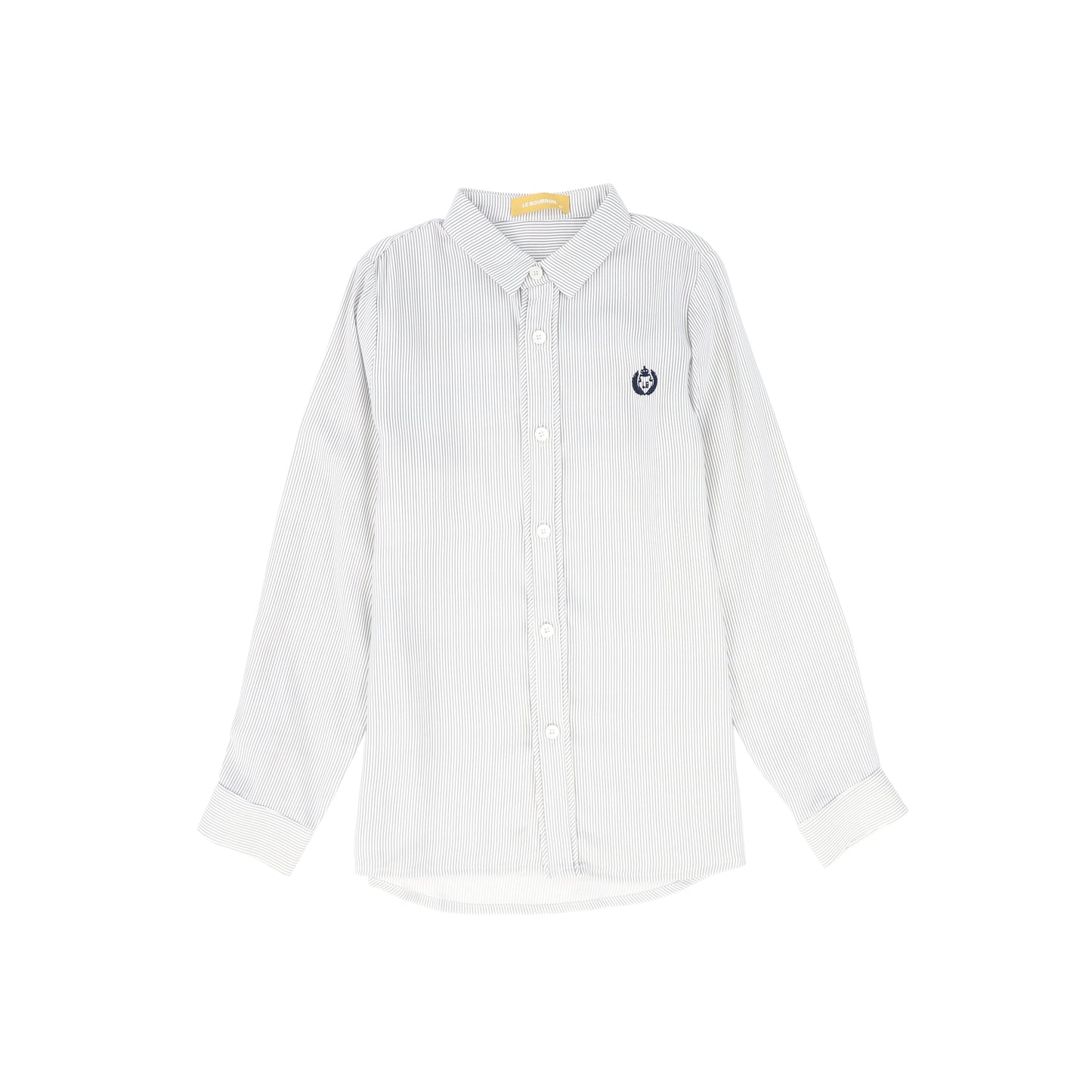 LE BOURDON GREY/WHITE COLLAR BLOUSE