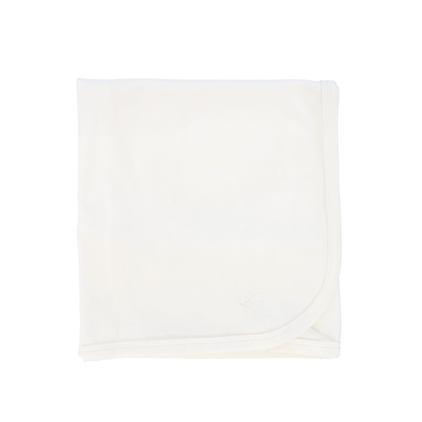 BEBE JOLEE IVORY VELOUR EMBROIDERED BLANKET
