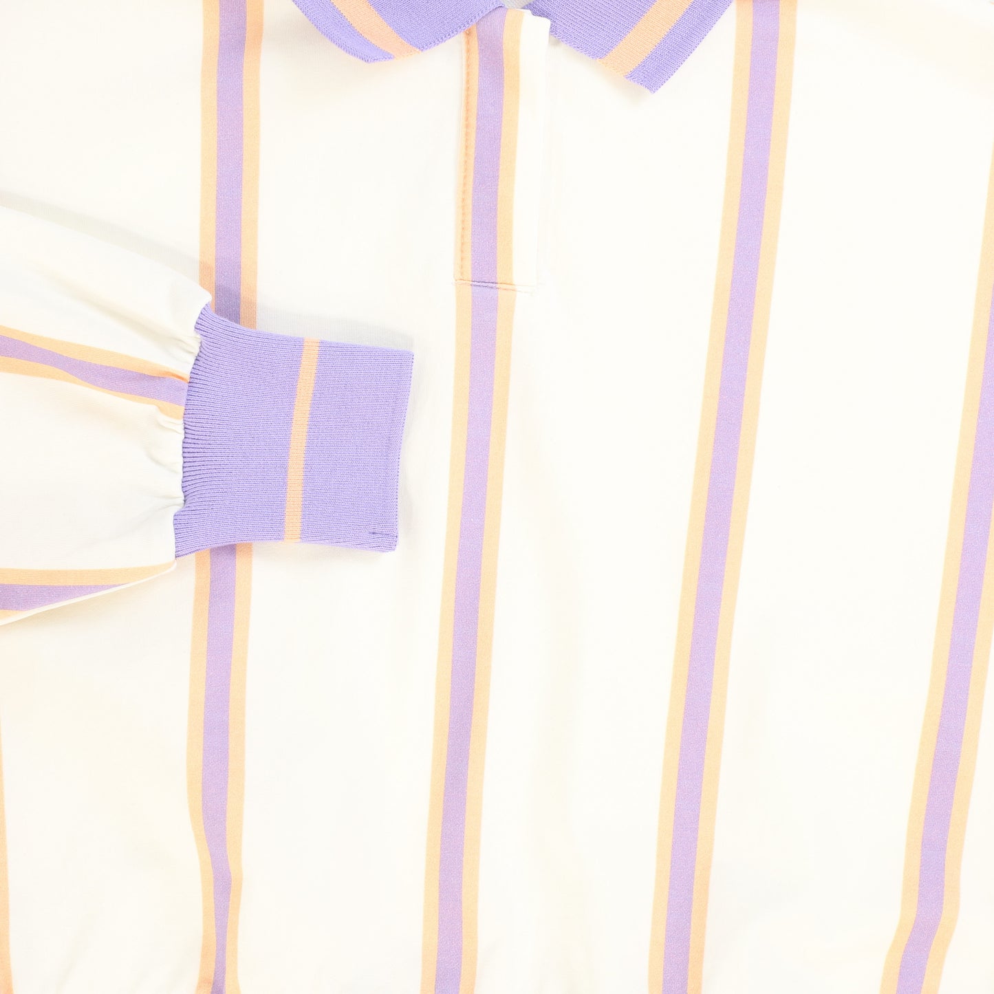 VALENTINA PURPLE STRIPE POLO SWEATSHIRT