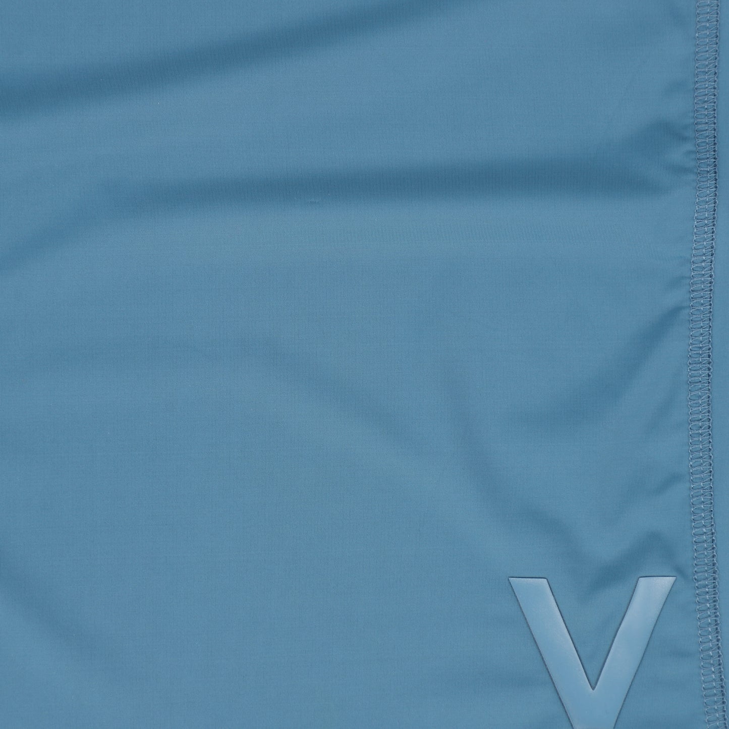 VALENTINA BLUE SEAMED SWIM SS SHIRT