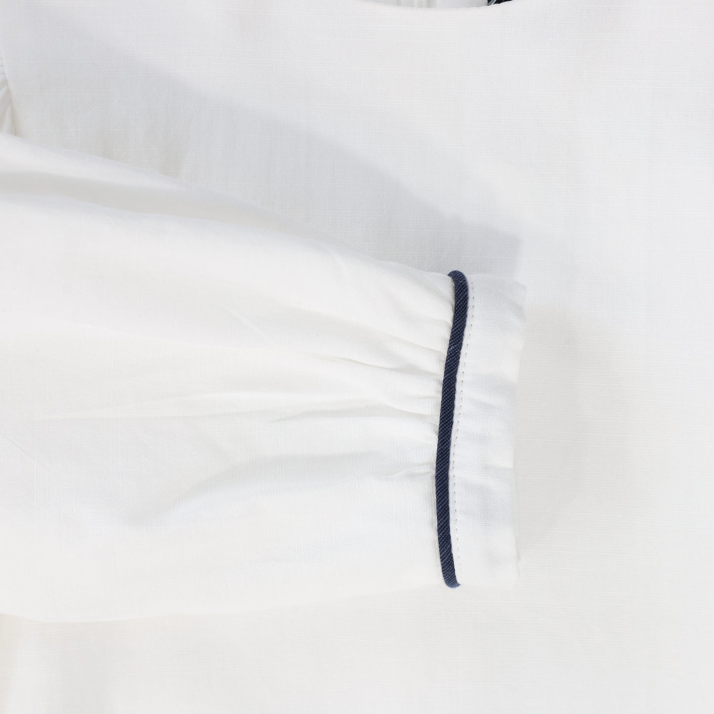 BAMBOO WHITE PUFF SLEEVED BLOUSE