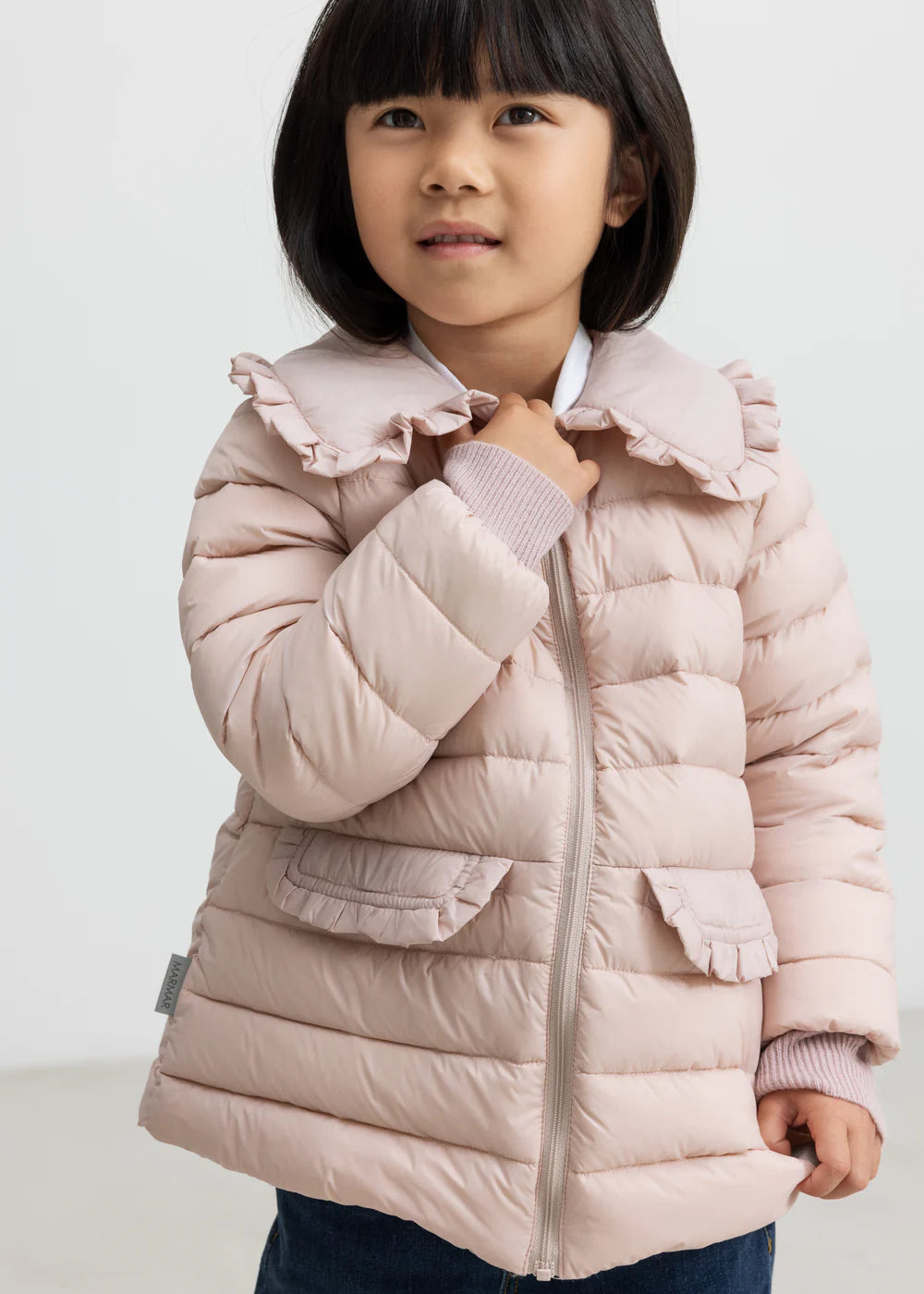 MARMAR COPENHAGEN LIGHT PINK COLLAR PUFFER JACKET