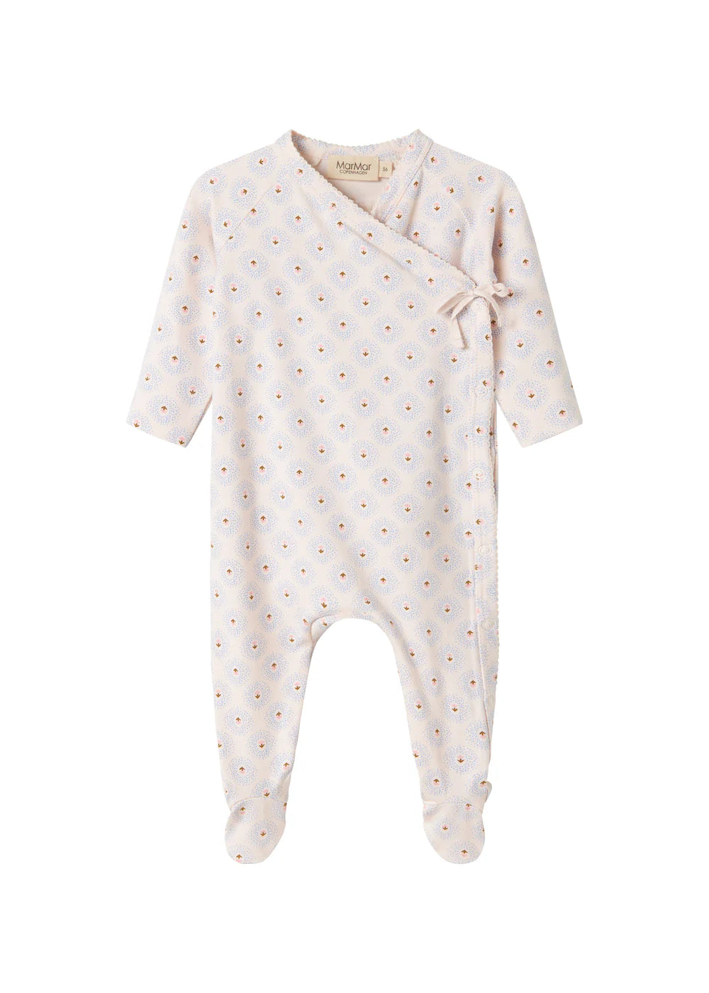 MARMAR COPENHAGEN CREAM TULIP PRINT FOOTIE( FINAL SALE)