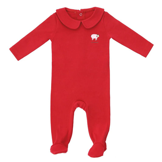 COCO BLANC RED COLLARED FOOTIE