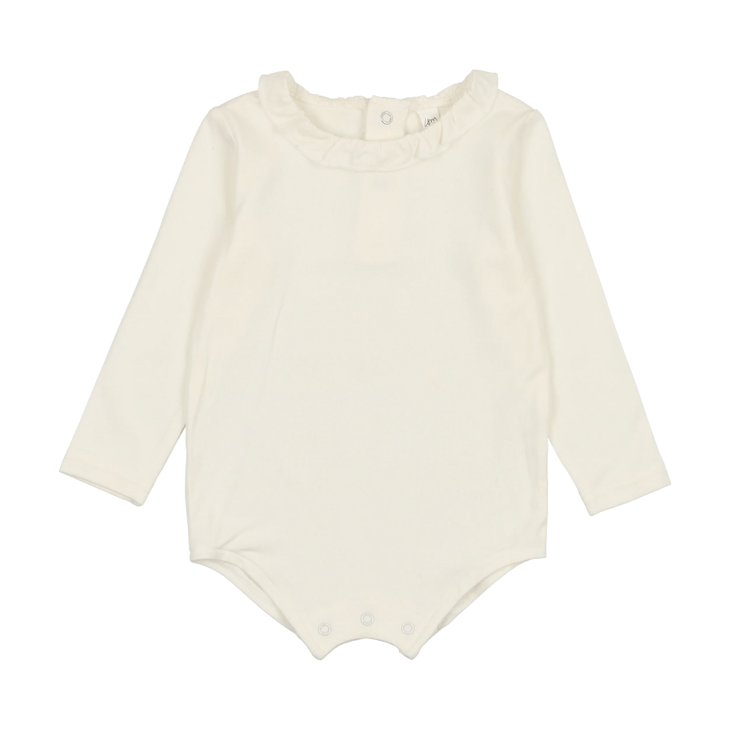 LIL LEGS CREAM RUFFLE ONESIE