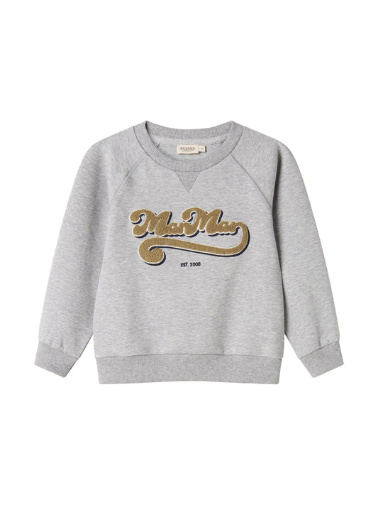 MARMAR COPENHAGEN GREY/BROWN LOGO SWEATSHIRT