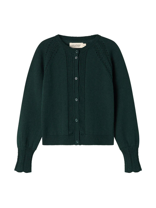 MARMAR COPENHAGEN GREEN BUTTON CARDIGAN