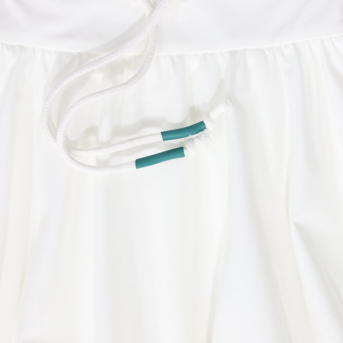 BAMBOO WHITE TRIM DRAWSTRING BUBBLE SKIRT
